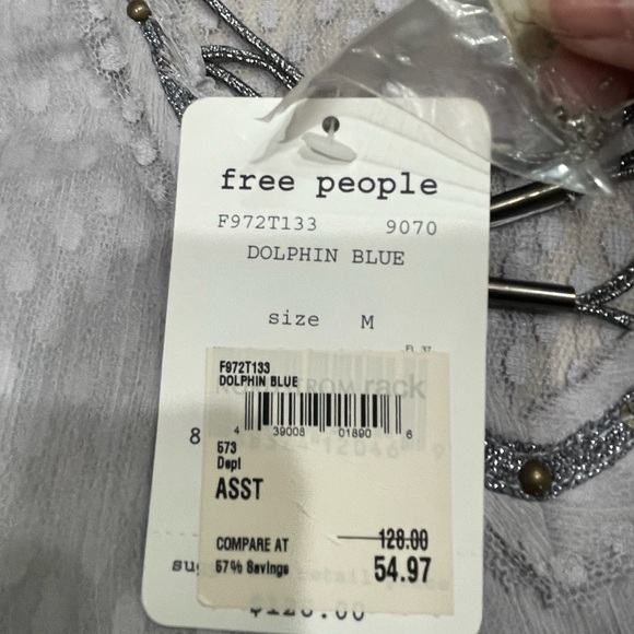 Free People Gray Camisole with Lace Accents - Picture 6 of 7